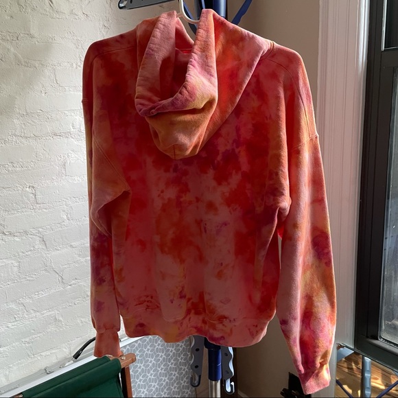 Tie dye burst hoodie unisex sweatshirt athleisure street style coastal - Picture 4 of 9